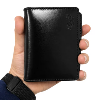 Carteira de Couro Legítimo Masculina Porta Cartão Dinheiro Cabe RG CNH Promoção