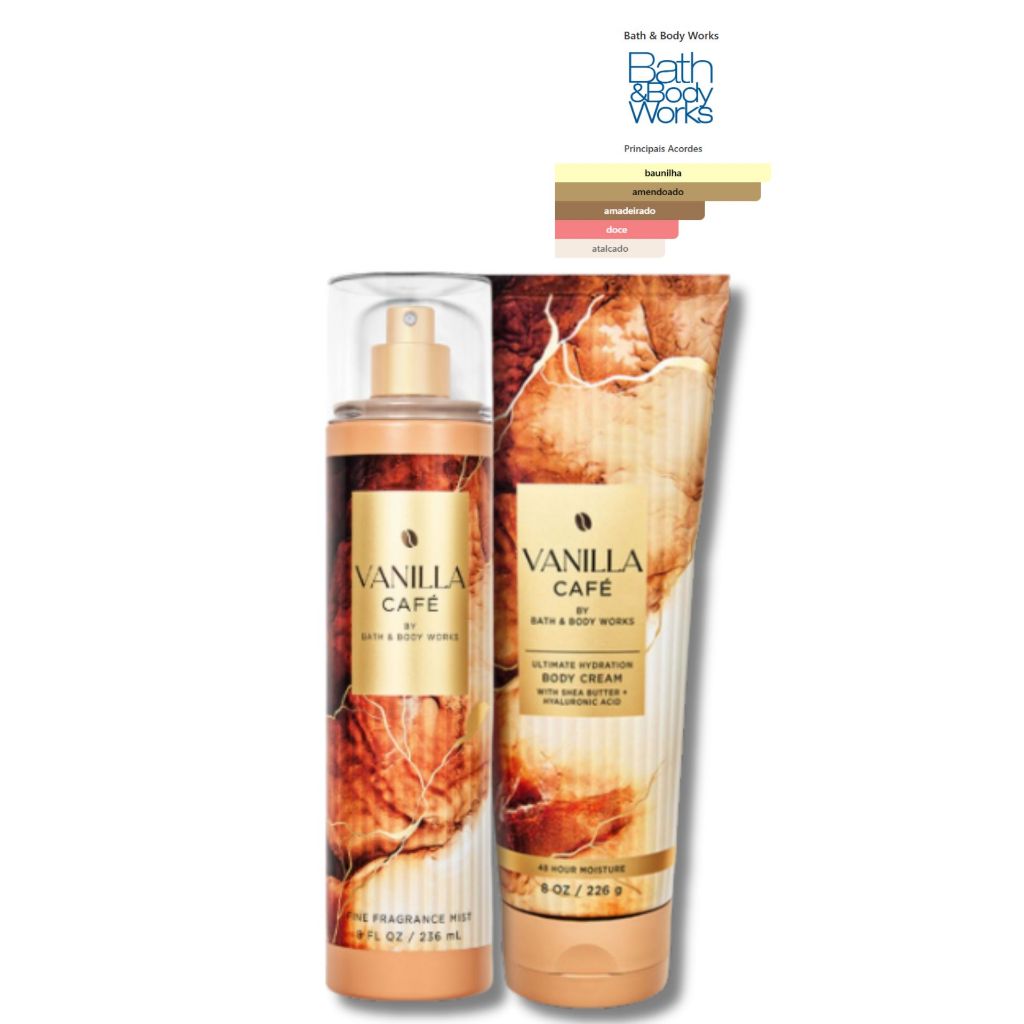Kit Bath & Body Works Original • Body Splash + Hidratante