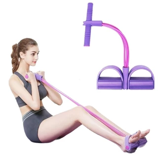 Faixa elástica de alongamento fitness com pedal Musculação Pilates Treinamento funcional Fortalecimento muscular