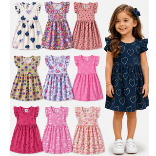 Kit Vestido Infantil Menina até 6 Peças