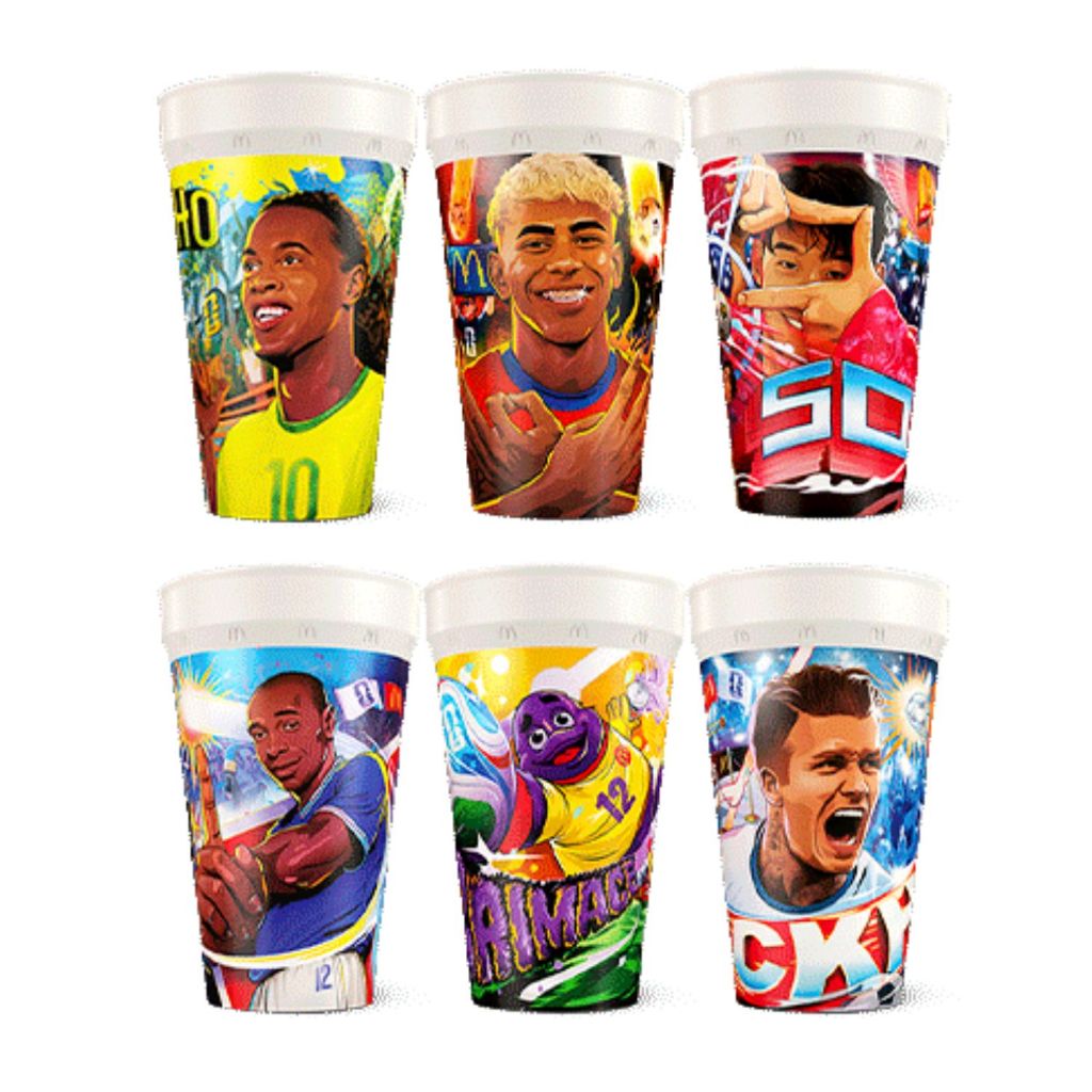 Copo McDonalds World Cup Seleção de Ouro Ronaldinho, Backhan e