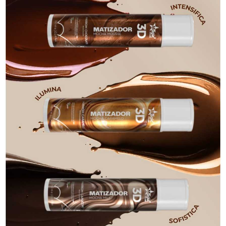Magic Color 3D Matizador Morena Iluminada Mocha 300ml - Escolha