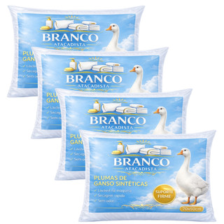 Travesseiro Plumas Antiácaro Toque Suave Macio Luxo Antialérgico