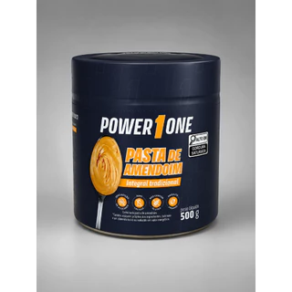 Pasta de Amendoim Power1One Integral Tradicional 500g Zero Açúcar