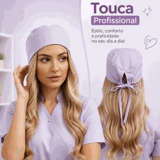 Kit 2 Toucas ou Gorros Cirúrgicos Unissex Várias Cores Oxford