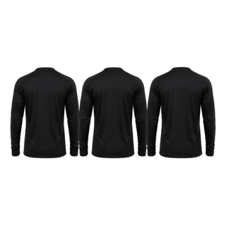 Kit 3 Camisetas Masculina Manga Longa Esportiva Respirável Dry Fit