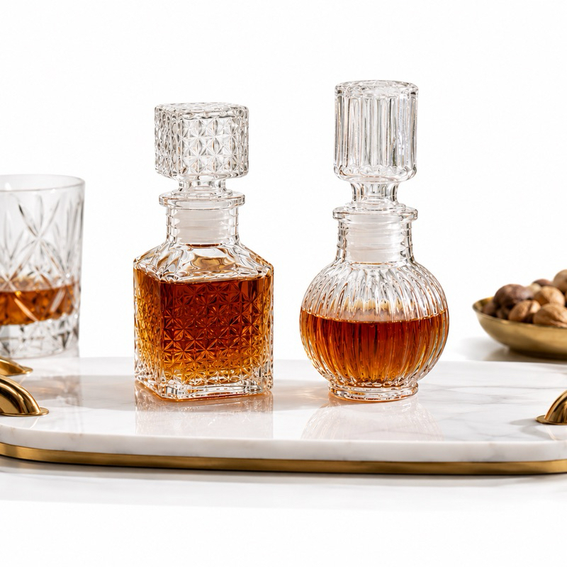 10 Mini Licoreira de Vidro com Tampa Luxo Whisky Para Lembrancinha de Casamento Presente Aniversario