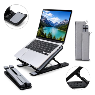 Suporte Base Para Nootbook Emborrachado Alumínio Ajustável