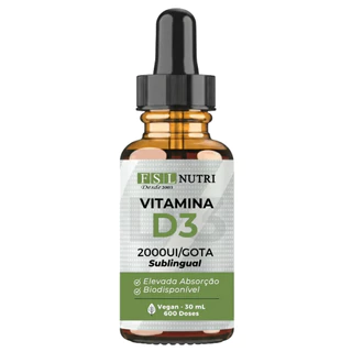 Vitamina D3 2000UI por Gota Sublingual Vegan 30ml 600 doses -TC