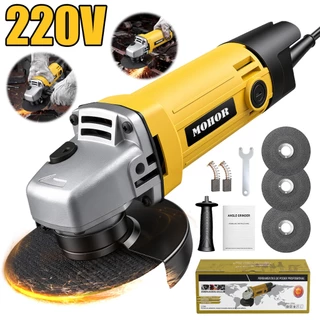 Esmerilhadeira 1100w 220v compact angle grinder Inclui acessórios de polimento