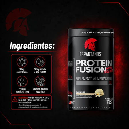 Protein Fusion Whey Isolate 900g Espartanos