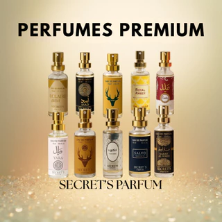 Perfumes Árabes Premium Secret´s 15ml - Luxo Bolsa, Elegância, Alta Fixação Longa Duração, Projeção