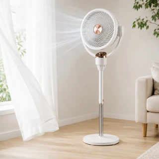 Ventilador de Coluna 110V até 127V com 4 Velocidades, Altura Ajustável e Ventilação Potente
