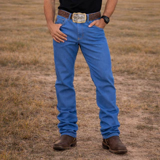 Calça Country Masculina Jeans Com Elastano Western Premium Rodeio