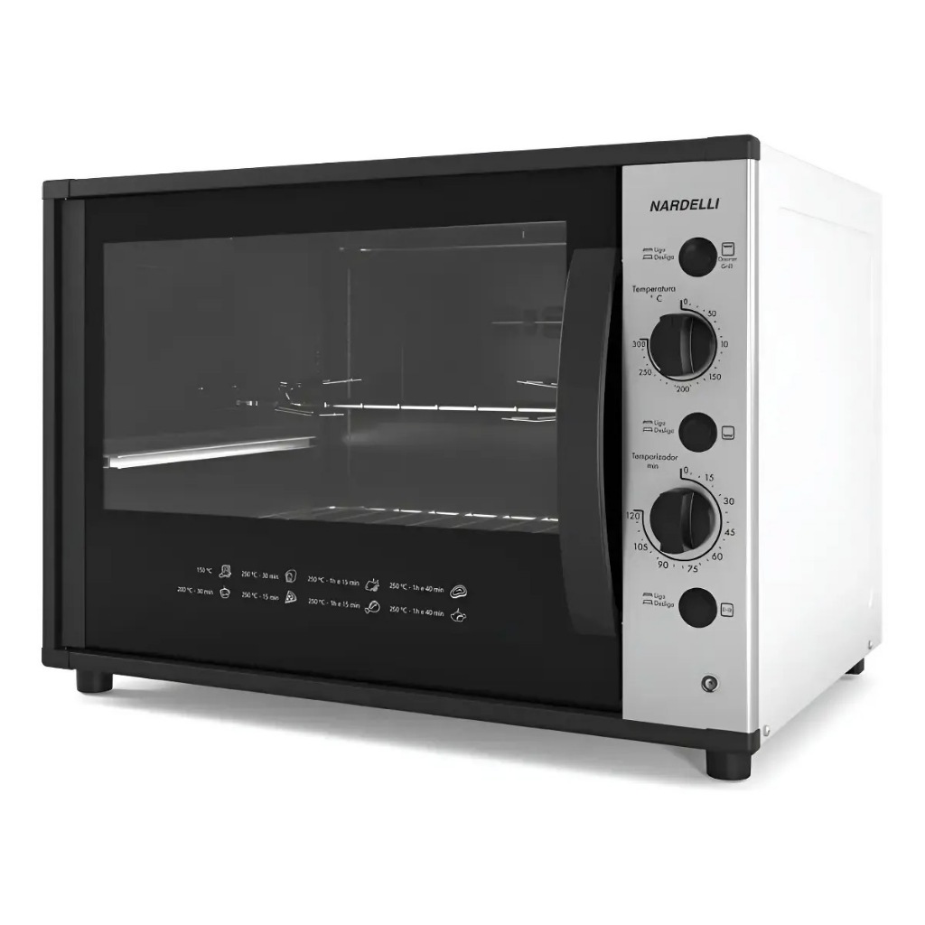 Forno Elétrico Bancada Nardelli 60L C/ Espeto Giratório Smart60