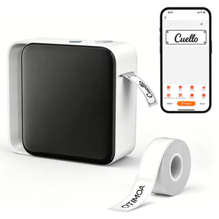 Impressora de Etiquetas Y12 Portátil Térmica Bluetooth + 1 Rolo Etiqueta-Android/iOS/Windows/maOS