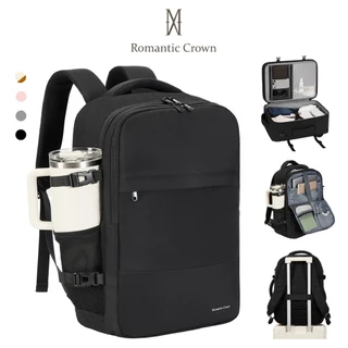 ROMANTIC CROWN Mochila Grande Viagem,Luxo Negócios Notebook,Executiva Reforçada,Impermeável,USB,Escola Trabal,Present