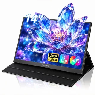Monitor Portátil NOVANTE 14" IPS Full HD 1080P HDR Tela Extensiva USB-C HDMI para Notebook, PC, Celular, Switch, PS4 PS5