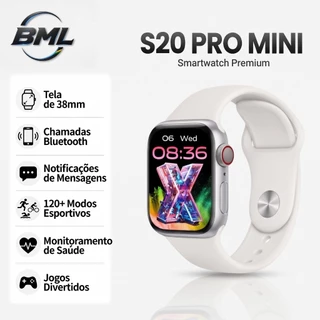【Sete pulseiras】 Smartwatch S20 PRO MINI NFC GPS Watch Pro Série 10 Bluetooth Relógio inteligente Cardíaca Monitoramento