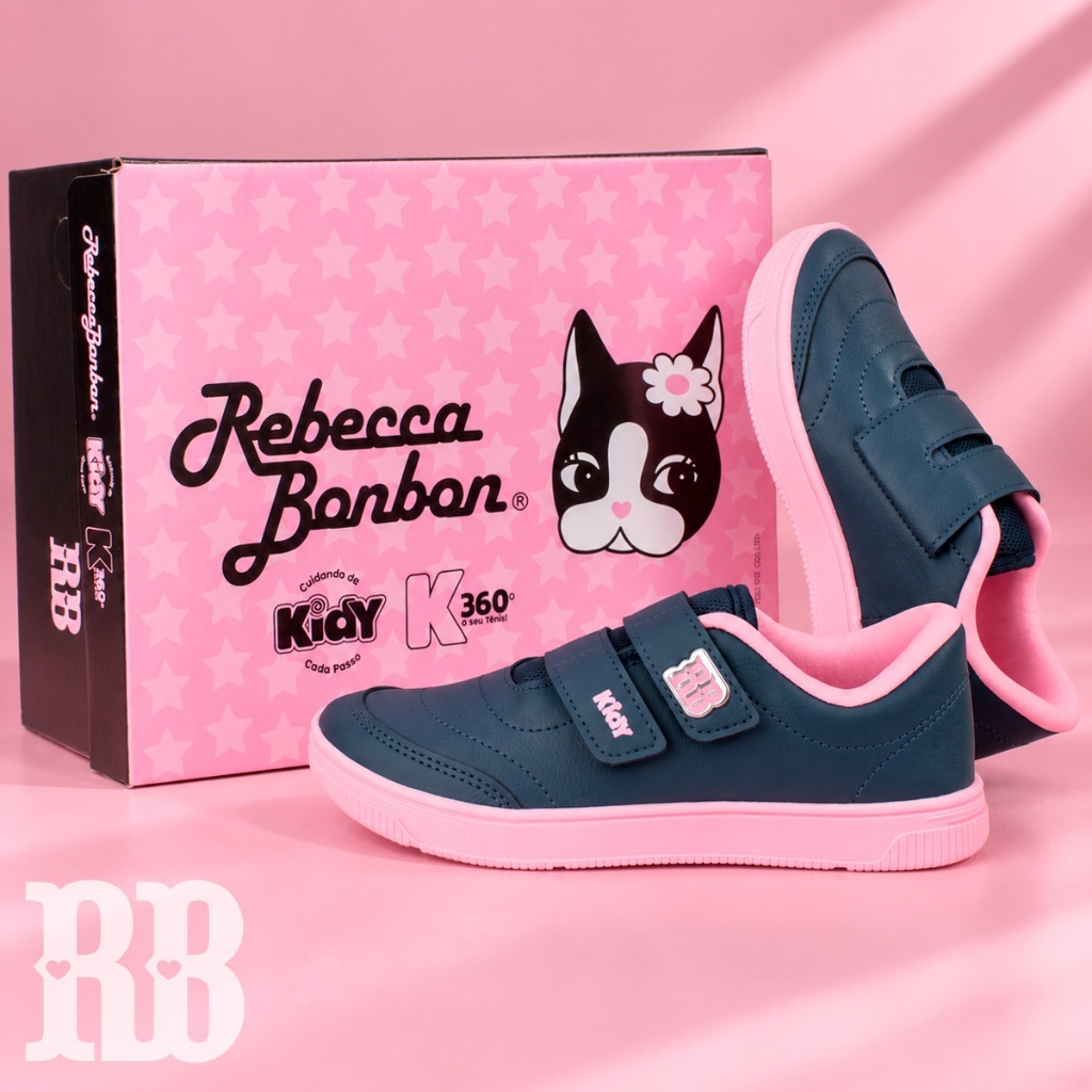 Tênis Infantil Menina Kidy Usefull College Rebecca Bonbon Marinho ...