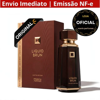Perfume Masculino French Avenue Liquid Brun EDP 100ml Original Perfume Árabe Doce Baunilha Gourmand Orient