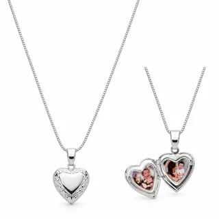 Colar feminino Joia com Foto Personalizado Relicário Elegante Dia das Mães Presente Especial
