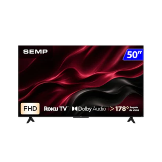 Smart TV Semp 50" LED Full HD Roku TV - 50S42R