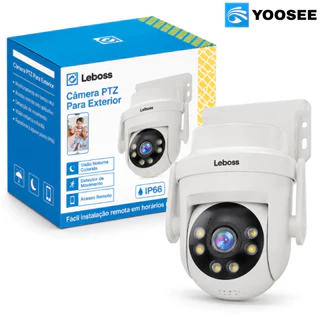 Câmera de Segurança WiFi PTZ 355° Externa 2MP IP66 YOOSEE Visão Noturna Alerta de Movimento