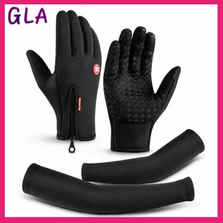 Kit Luva + Balaclava Unissex, Toque de Tela, Antiderrapante, Refletivo, Uso o Ano Todo Moto Esportes