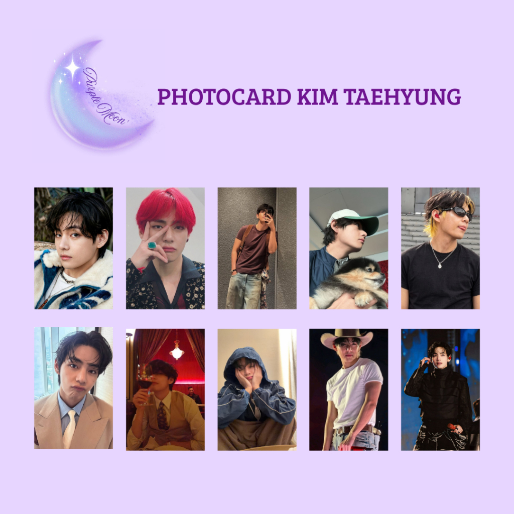 Photocard V (feito por fã)