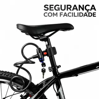Anti-theft bicycle lock with reinforced support for 2 keys, for bikes and motorcycles