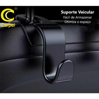 Kit 2 / 4 Peças Suporte Veicular Automotivo Encosto De Banco Traseiro Celular Gancho Pendurar Bolsa/sacola do Carro em Oferta na Shopee