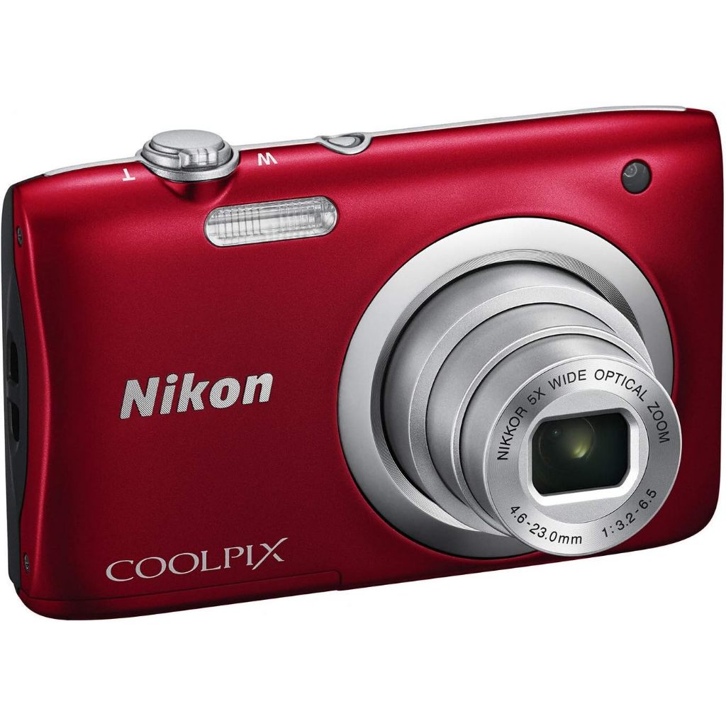 Nikon COOLPIX A100 Câmera Digital 20.1MP Zoom Óptico 5x Vermelha