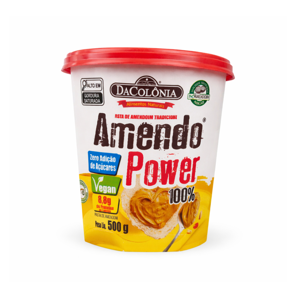 Pasta Amendoim Amendopower Dacolônia 500g