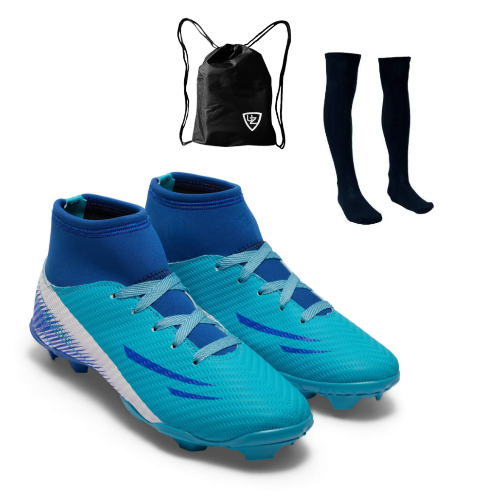 AYAMO　2点セット Chuteira Campo UZ 2000 Adulto Botinha Cano Alto Gramado Natural