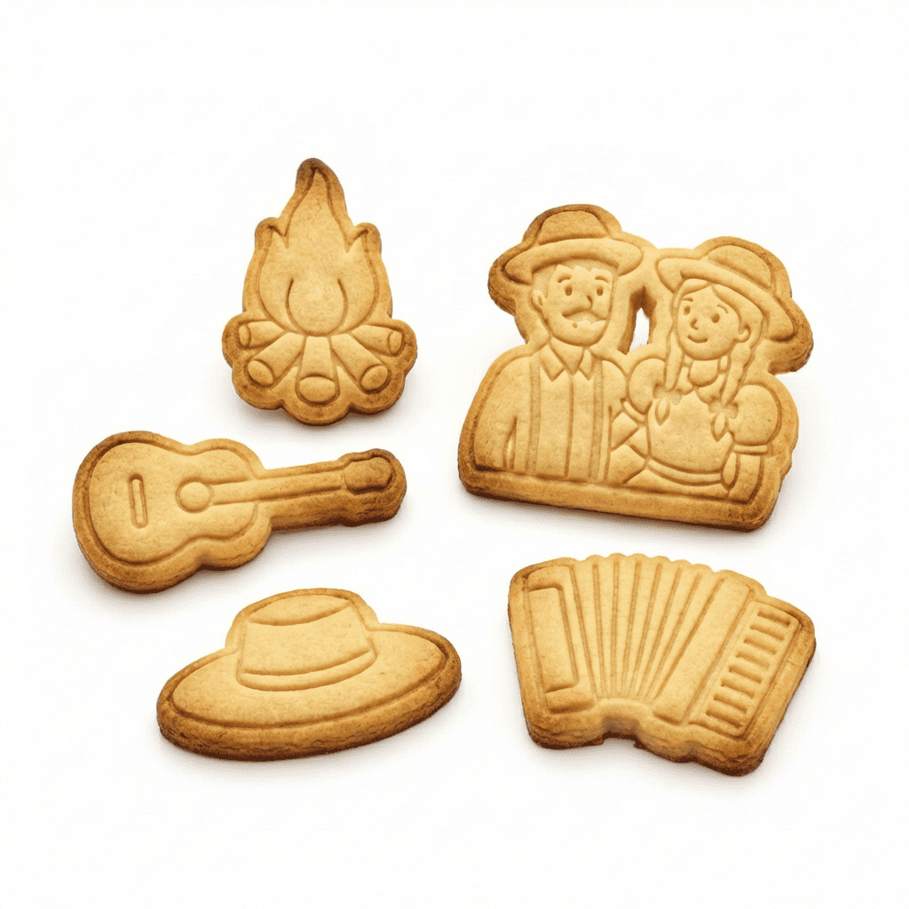 Kit 5 Cortador E Marcador Festa Junina Arraiá Biscoito Multi