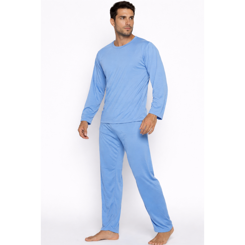 Pijama de Inverno ou Verão Masculino Manga Longa ou Curta Calça ou Short Adulto de Frio ou Calor Pijama de Inverno ou Verão Masculino Manga Longa ou Curta Calça ou Short Adulto de Frio ou Calor