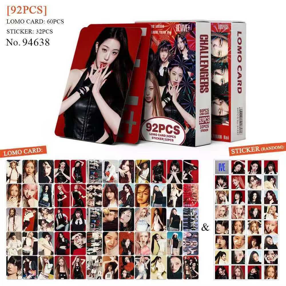 ive SHOPEE kpopmerch 60枚 K-POP 60pcs/box com 32pcs adesivo de IVE Photocard Pronto Para Ser
