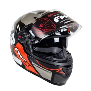 Capacete Moto Fechado Fw3 Gtx 2 43 C/ oculos Interno Fume Inmetro