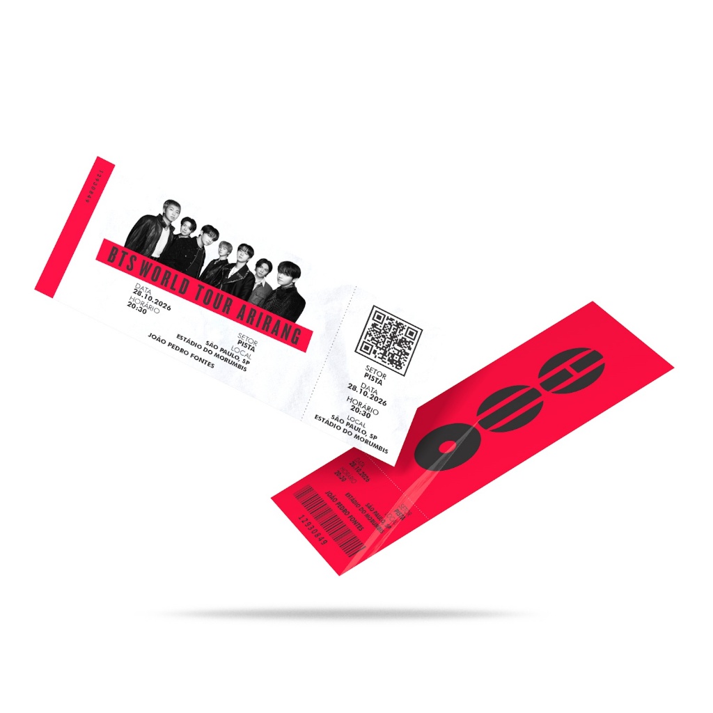 Ingresso Colecionável BTS - WORLD TOUR ARIRANG | Shopee Brasil