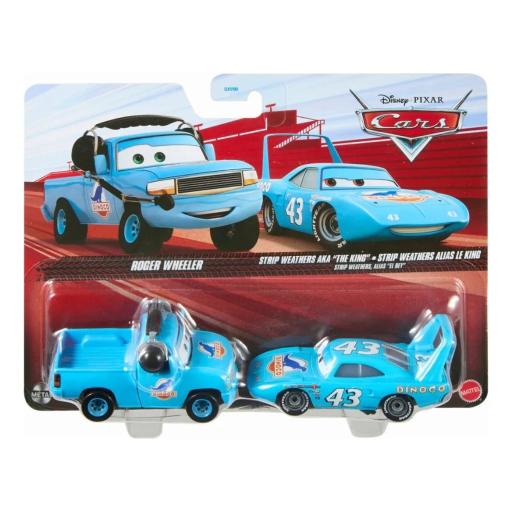 Disney Cars Pack-2 Filme Carros Mcqueen Mater Mattel 1:55 | Shopee