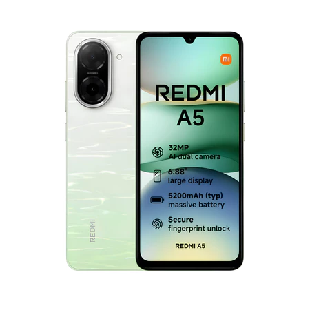 Xiaomi Redmi A5 128GB 4GB RAM 64GB 3GB RAM Processador UNISOC T7250 Câmera 32MP Versão Global Novo Lacrado