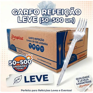 Garfo Refeição Leve 100~500 unidades Strawplast