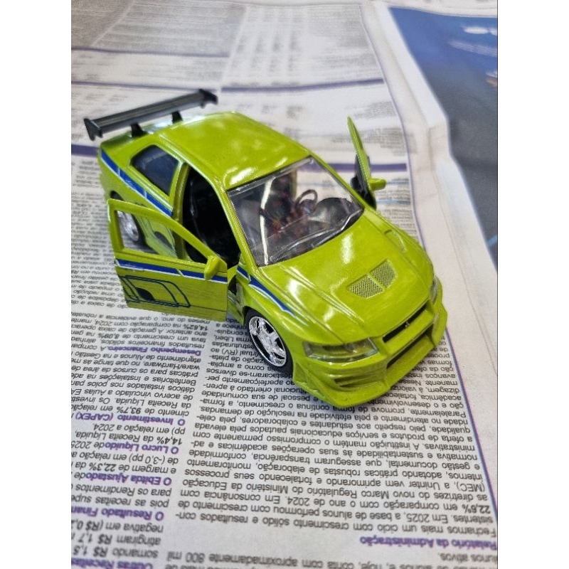 ミニカー 2002 Lancer Evolution VII Miniatura colecionável do Mitsubishi Lancer Evolution VII (ano