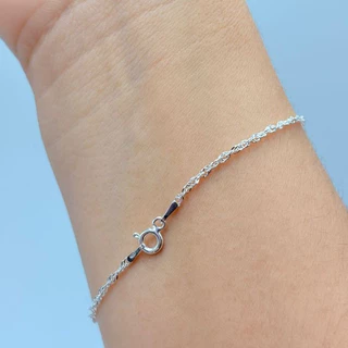 Pulseira em prata 925 singapura 19cm