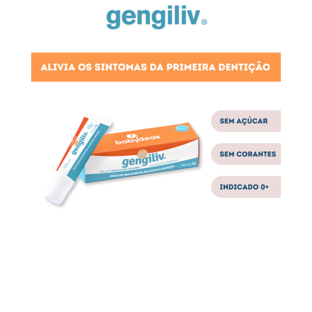 GENGILIV POMADA PARA ALÍVIO DA DOR DA DENTIÇÃO PRIMEIROS DENTES BEBE ...
