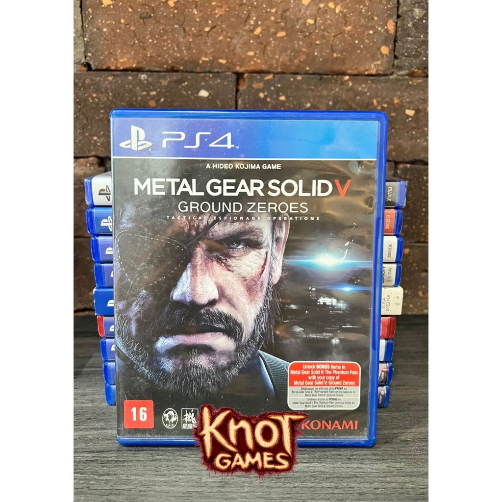 METAL GEAR SOLID V GROUND ZEROES - PS4 | Shopee Brasil