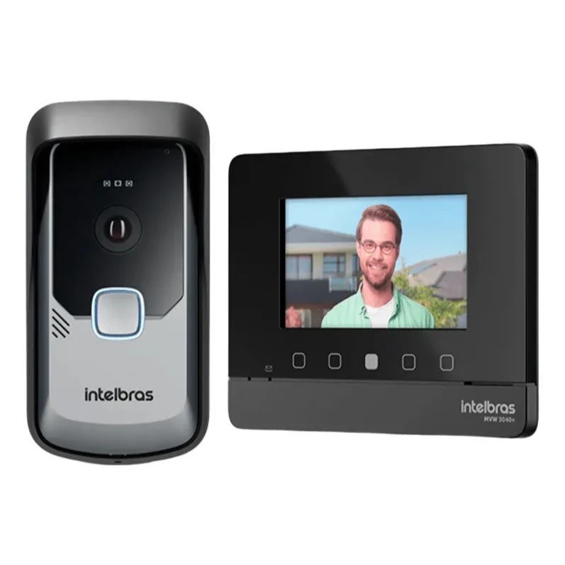Vídeo Porteiro Intelbras Intelbras Wi-Fi MVW 3040+ com Câmera HD Visão ...