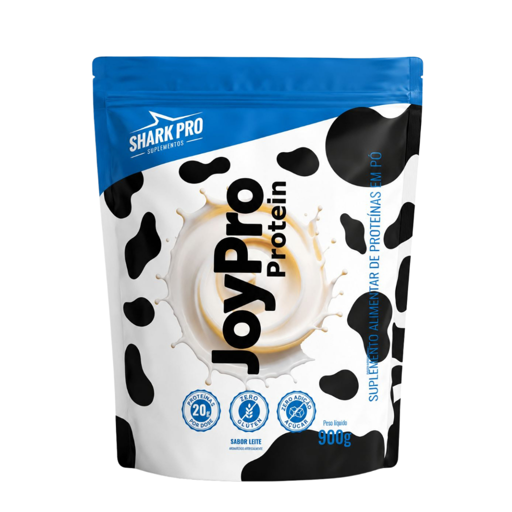 Whey Protein JoyPro Sabor Leite 900g Refil - Shark Pro | Shopee Brasil
