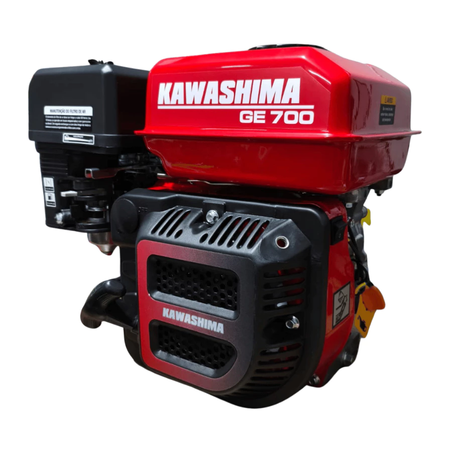 Motor Estacionário Kawashima Gasolina 7Hp 4T 212CC